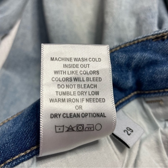 Altar’d State Vervet Denim Jeans Light Wash Distressed Stretch Women’s Size 29 - Picture 7 of 12